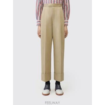 톰브라운 더블 플리츠 팬츠 블랙