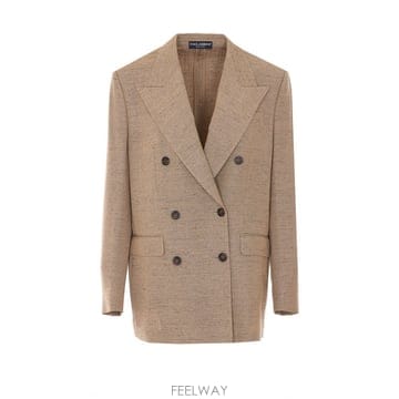 26 S/S 돌체 앤 가바나 시실리 더블브레스티드 블레이저 트위드 이 B0011980330