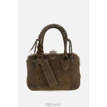 26 F/W 골든구스 VITA 백 플라워 엠보시드 스웨이드 GWA00 B0032326788