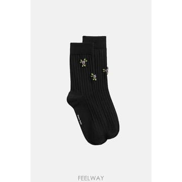 26 F/W 시몬 로샤 메리노 실크 앵클 양말 WITH EMB SOC B0032326786