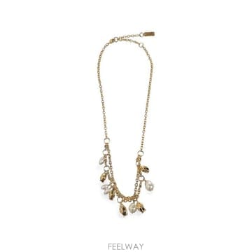 26FW 끌로에 목걸이 팬던트 CH26WJN19BRE 7ZN GOLD AND PEARLY