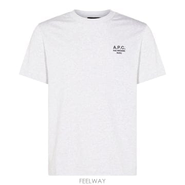 A.P.C 아페쎄 라이트 그레이 코튼 티셔츠 COHBUM26388T B0482021663