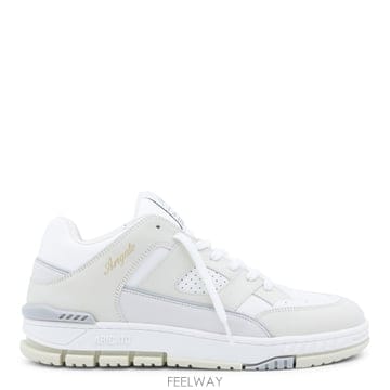 악셀 아리가토 화이트 레더 스니커즈 F1078004WHITE B0482039338