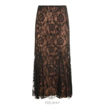 셀프 포트레이트 블랙 스커트 PF26032MSKBBLACK B0482048828