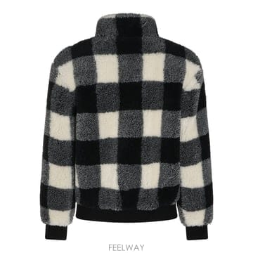 지방시 체크 후리스 블루종