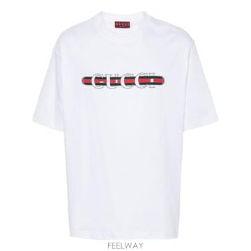 GUCCI 26SS ���� ����Ʈ ������ ��ư ���� Ƽ���� 784361 XJGKB9074 WHITE26SS ���� ����Ʈ ������ ��ư ���� Ƽ���� 784361 XJGKB9