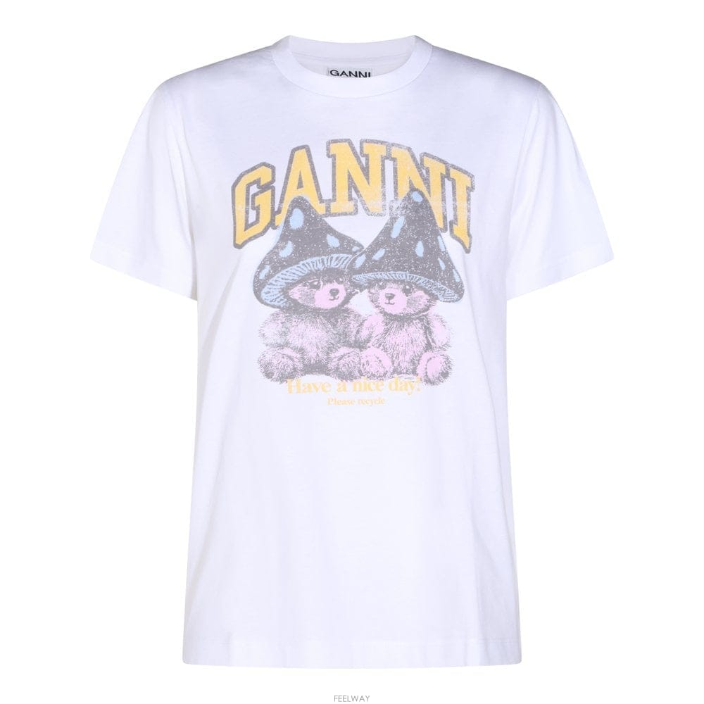 GANNI ���� ȭ��Ʈ ��ư Ƽ���� A1050311151 B0482278350���� ȭ��Ʈ ��ư Ƽ���� A1050311151 B0482278350
