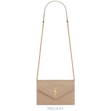 Saint Laurent 26FW ���ζ� �׶� �� �ѵ帣 ���� ī���� �������� ü�� ���� 857605BOW01 2721 Beige26FW ���ζ� �׶� �� �ѵ帣 ���� ī���� �������� ü��
