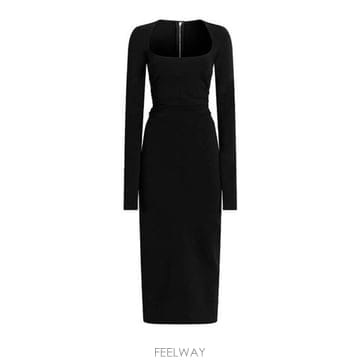 돌체 앤 가바나 미디 드레스 F631XTFUGKF N0000 B0172327015
