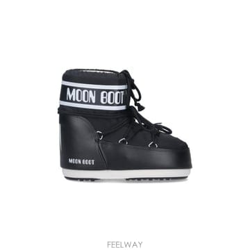 26FW 문부츠 아이콘 나일론 로우 부츠 80D1409340 N001 BLACK