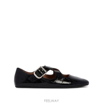 26 F/W 알라이아 CRISS 크로스 플랫슈즈 AA3A046I268 B0742320919