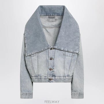26 F/W 발렌시아가 라이트 블루 데님 자켓 WITH 와이드 목걸이 B0052326722