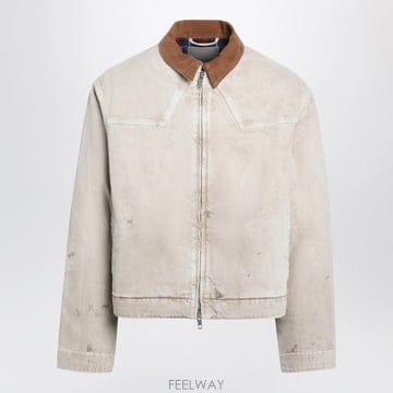 26 F/W 발렌시아가 베이지 VINTAGEEFFECT 코튼 집업 자 B0052327108