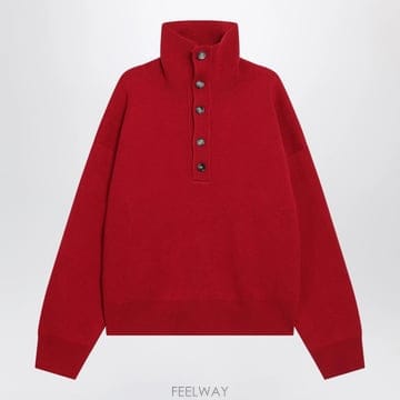 26 F/W 아미 루비 레드 울 스웨터 UKS885KN0192-A18 B0052327121