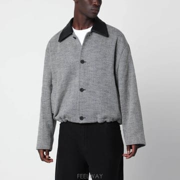 26 F/W 스튜디오 니콜슨 HOWTH 블랙 & 화이트 울 자켓 HO B0052327144