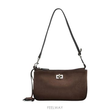 25 F/W 발렌시아가 로데오 슬링 숄더 백 발렌시아가 레더 브라운  B0731866714