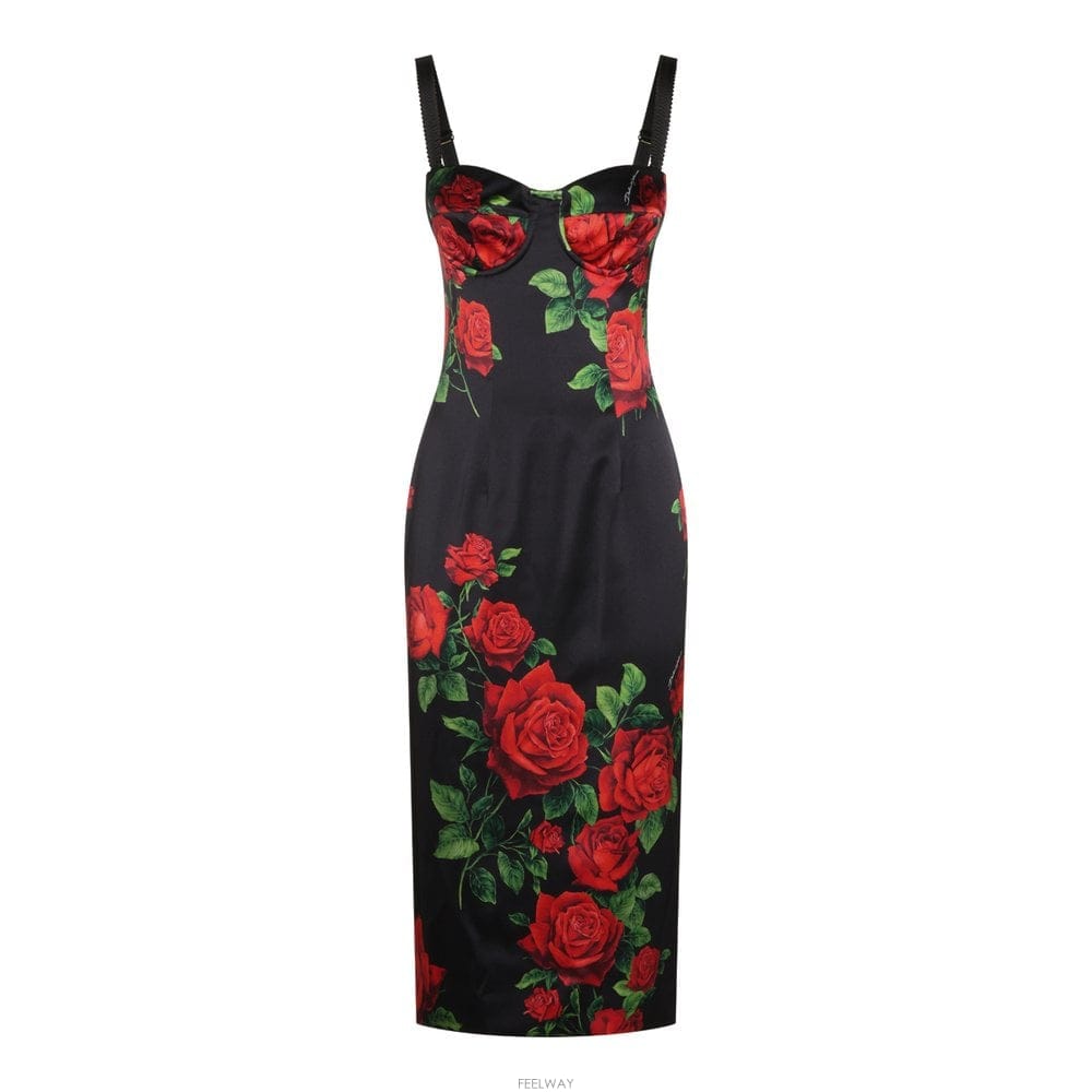 Dolce&Gabbana ��ü �� ���ٳ� ���� ��ũ ��Ʈ��ġ LONGUETTE �巹�� F62 B0482327336��ü �� ���ٳ� ���� ��ũ ��Ʈ��ġ LONGUETTE �巹�� F62