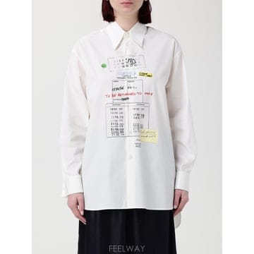 [A6] MM6 메종 마르지엘라 S52DL0237M35480 여성 셔츠 S52DL0237M35480-101