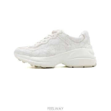 구찌 737899 GG로고 화이트 수프림 라이톤(롸이톤) 여성 로우탑 스니커즈aa68135