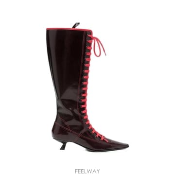 마르니 lace up pointed toe boots 12269059997960 TP725694825