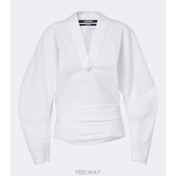 Jacquemus 26 FW ��ũ���� Colombe ��ư ���ø� ����콺 TP58169082826 FW ��ũ���� Colombe ��ư ���ø� ����콺 TP58169082