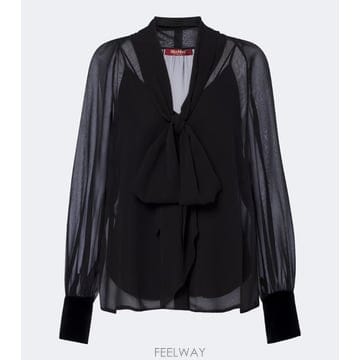 Max Mara 26 FW �������� Elegante Ÿ�̳� ��ũ ����콺 TP58169079426 FW �������� Elegante Ÿ�̳� ��ũ ����콺 TP5816907