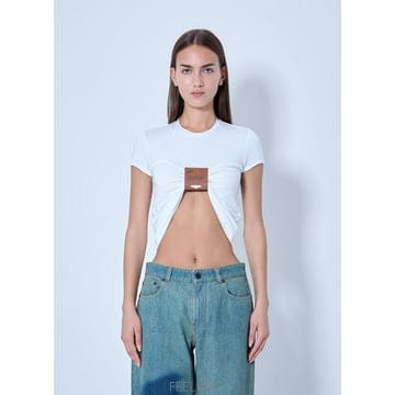 Jean Paul Gaultier 26 FW �������쿡 ���� ��Ʈ��ġ ���ڽ� ���� ���̺� Ƽ���� jpg0266012wht26 FW �������쿡 ���� ��Ʈ��ġ ���ڽ� ���� ���̺� Ƽ