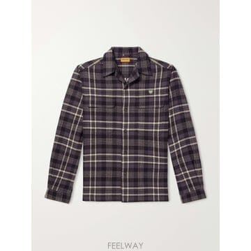 26 FW 휴먼메이드 그레이 캠프 칼라 체크 코튼 플란넬 셔츠 TP581699483