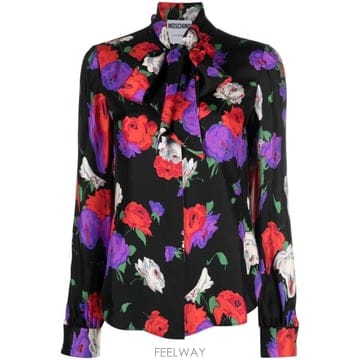 Moschino 26 FW ��Ű�� �÷η� ����Ʈ ��ũ ����콺 A02055457 TP45892572826 FW ��Ű�� �÷η� ����Ʈ ��ũ ����콺 A02055457 T