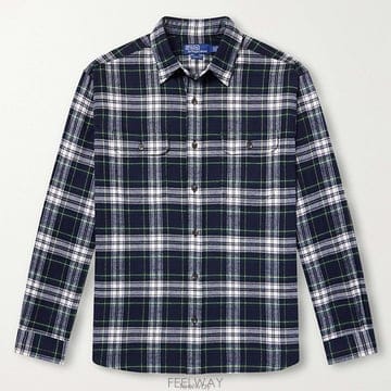Ralph Lauren 26 FW ���� �����η� ���̺� üũ �� ��ư Ŀ���� �ս����� ��ư �ö��� ����26 FW ���� �����η� ���̺� üũ �� ��ư Ŀ���� �ս���