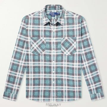 Ralph Lauren 26 FW ���� �����η� ���� ũ�� üũ �츮Ƽ�� ����Ʈ ��ư �ö��� �ս����� ����26 FW ���� �����η� ���� ũ�� üũ �츮Ƽ�� ����Ʈ ��