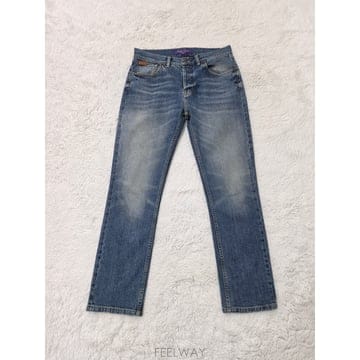 랄프로렌 퍼플라벨 중청워싱 데님 팬츠