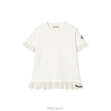 키즈 러플 티셔츠 화이트 8C757 10 83907 034