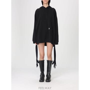 메종마르지엘라 후드 미니 드레스 블랙