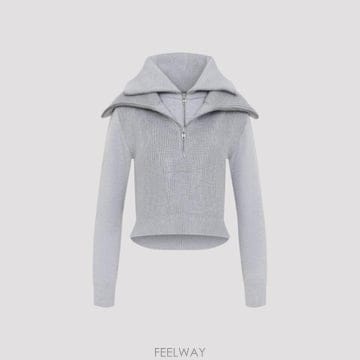 발렌시아가 니트 가디건 GREY