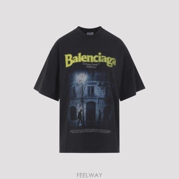 Balenciaga [D14]�߷��þư� 871733TUVO6 1041 FADED WASHED ���� Ƽ���� ���� ž Balenci[D14]�߷��þư� 871733TUVO6 1041 FADED WASHED ���� Ƽ