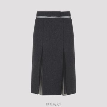 PRADA [D14]����� P10B0SOOO11H4 F0480 ARDESIA ���� ��ĿƮ ġ�� Prada Skirt[D14]����� P10B0SOOO11H4 F0480 ARDESIA ���� ��ĿƮ ġ