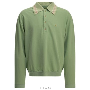 [V90]KAPITAL EK 1507LCAMINT 남성 폴로 카라티 피케셔츠 상의 Polo shirt wit