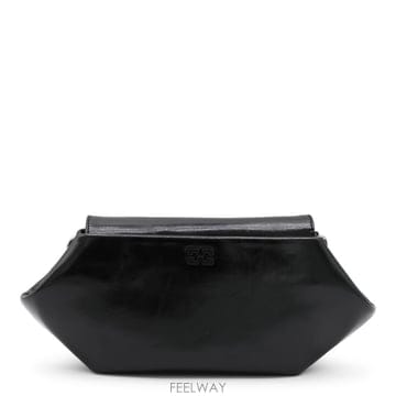 GANNI [S27]���� C1040069099 ���� ���� ũ�ν��� ����� �޽����� ũ�ν��ٵ�� ���� BLACK LEAT[S27]���� C1040069099 ���� ���� ũ�ν��� ����� �޽���