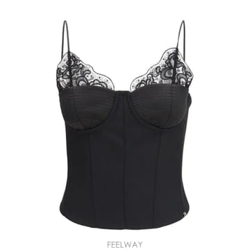 | Other Brand | [K68]NISSA TOP16795 BLACK ���� Ƽ���� �μҸ� ž ���� Wool blend lace To[K68]NISSA TOP16795 BLACK ���� Ƽ���� �μҸ� ž ���� W