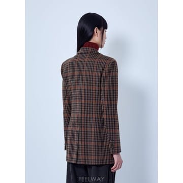 26 F/W 막스마라 체크 블레이저 2621916132600 002 B0112327690