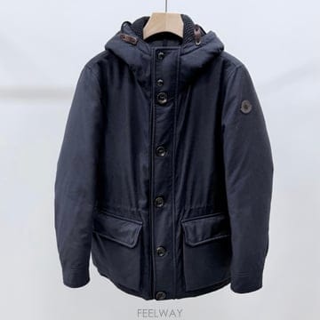 [A+급/1] 몽클레어 팔라바스 후드 패딩 자켓 블랙