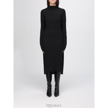[A6] 토템 254WRD0268FB0497 여성 미디 원피스 254WRD0268FB0497-001