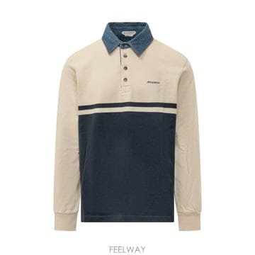 인더샵 JW ANDERSON JW 앤더슨 베이지 네이비 폴로 셔츠