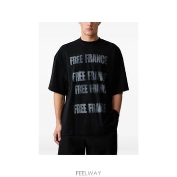 인더샵 VETEMENTS 베트멍 블랙 반팔 티셔츠
