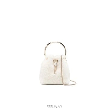 인더샵 JIMMY CHOO 지미추 화이트 버킷백