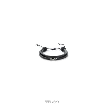 인더샵 SAINT LAURENT 생로랑 블랙 팔찌