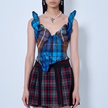 ViVienne westwood 26 FW ���� ����Ʈ��� üũ ���� �ڸ��� ž ��? 1503004P W01JF K20326 FW ���� ����Ʈ��� üũ ���� �ڸ��� ž ��? 150300