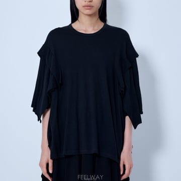 Yohji Yamamoto 26 FW ���� �߸����� �巹���� �ǳ� �ս����� Ƽ���� FW T08 07326 FW ���� �߸����� �巹���� �ǳ� �ս����� Ƽ���� FW T