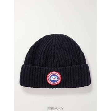 캐나다구스 LOGOAPPLIQUED 리브드 울 & 캐시미어블렌드 비 B0082327983
